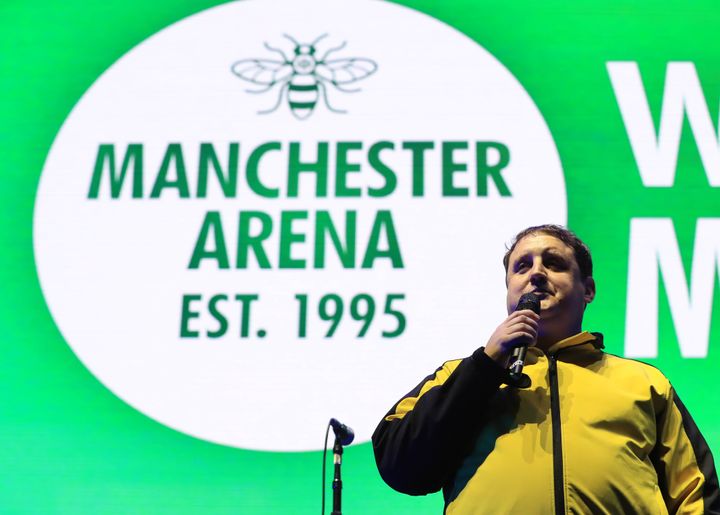 Peter Kay during the We Are Manchester benefit show