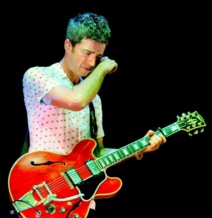 Noel Gallagher shed a tear while performing his headline set