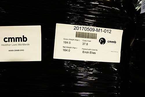 <p><strong>CMMB shipments are ‘packed with love.’</strong></p>