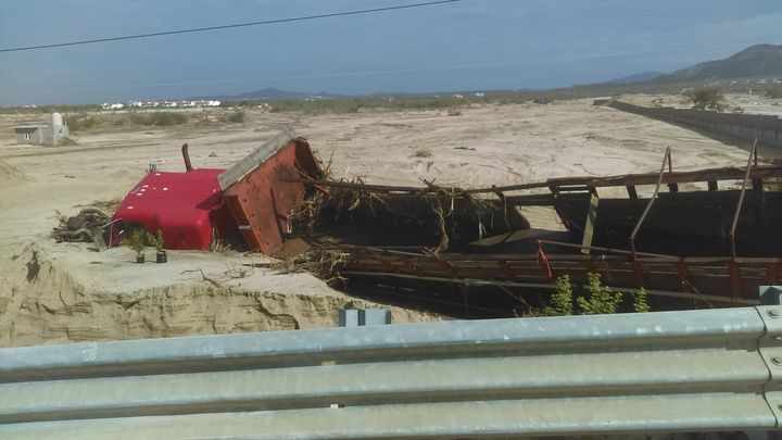 Tropical Storm aftermath in Cabo San Lucas Mexico