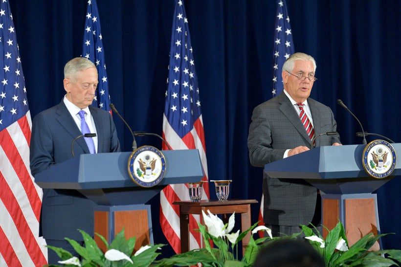 From left, Defense Secretary James Mattis and Secretary of State Rex Tillerson | Photo by U.S. Department of State