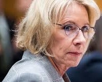 <p>Us Secretary of Education Betsy DeVos</p>
