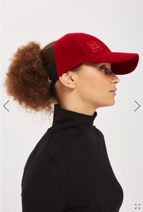 fitted cap with afro