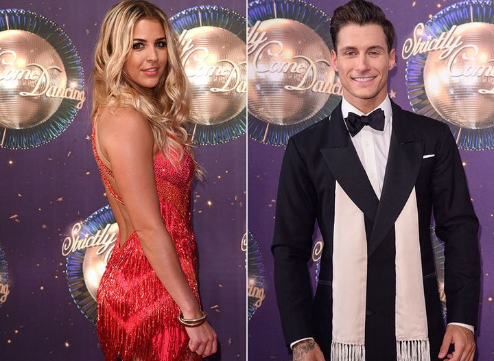 Gemma and Gorka posing separately at this year's 'Strictly' red carpet launch