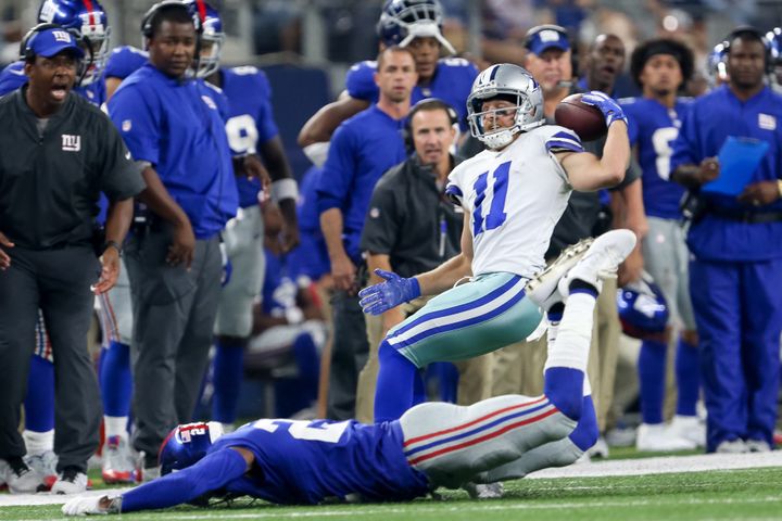 Cole Beasley made his sensational catch in the fourth quarter.