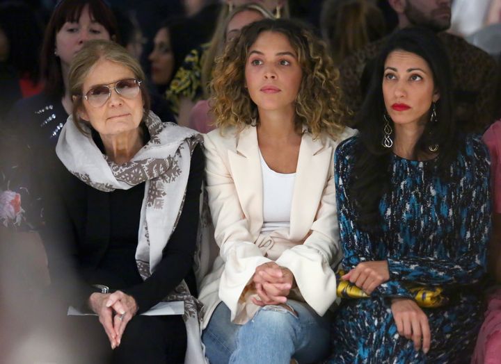 Gloria Steinem, Cleo Wade and Huma Abedin attend Prabal Gurung fashion show during New York Fashion Week, September 10, 2017.
