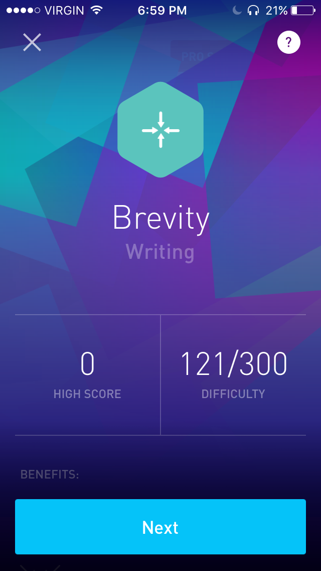 Bold color palette demonstrated by the <a rel="nofollow" href="https://www.elevateapp.com/game/brevity" target="_blank">Brevi