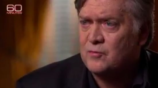Steve 'Red-Eye' Bannon in a still from his 60 Minutes interview