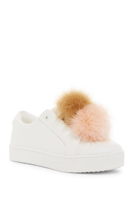 mindy faux fur and leather sneaker