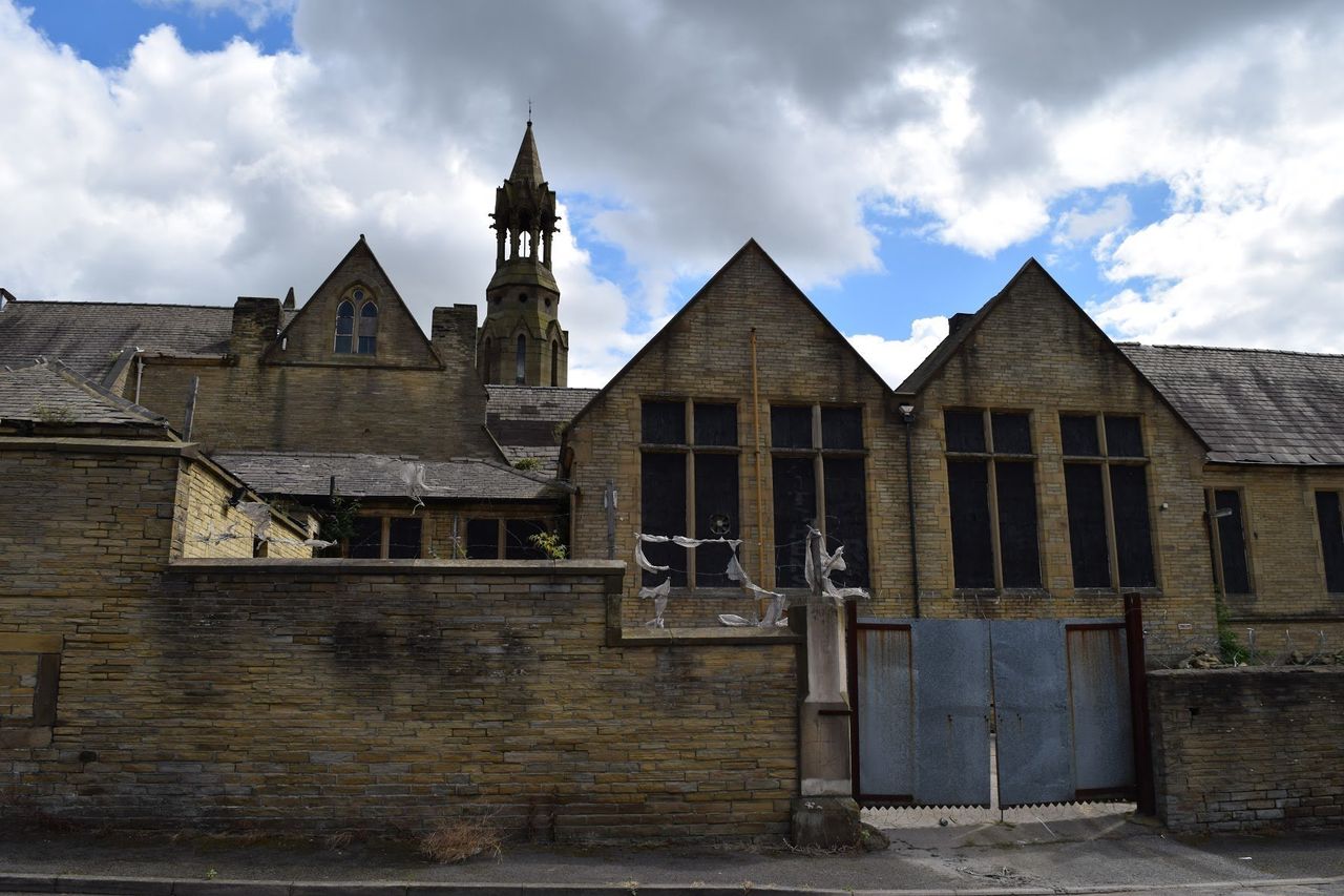 The now-abandoned school has seen better days