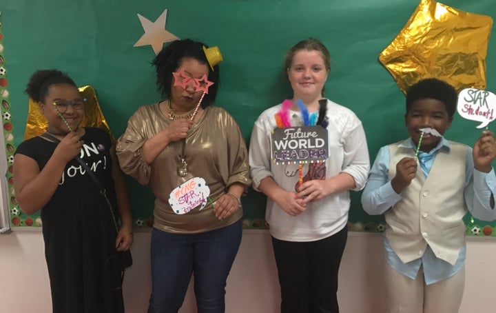 <p>My students on the “red carpet” before their state exams :)</p>