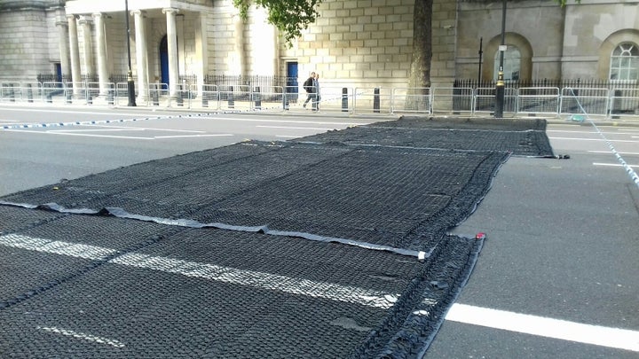 London Metropolitan Police deployed the so-called Talon vehicle mitigation device for the first time on Sunday at a Naval Ass