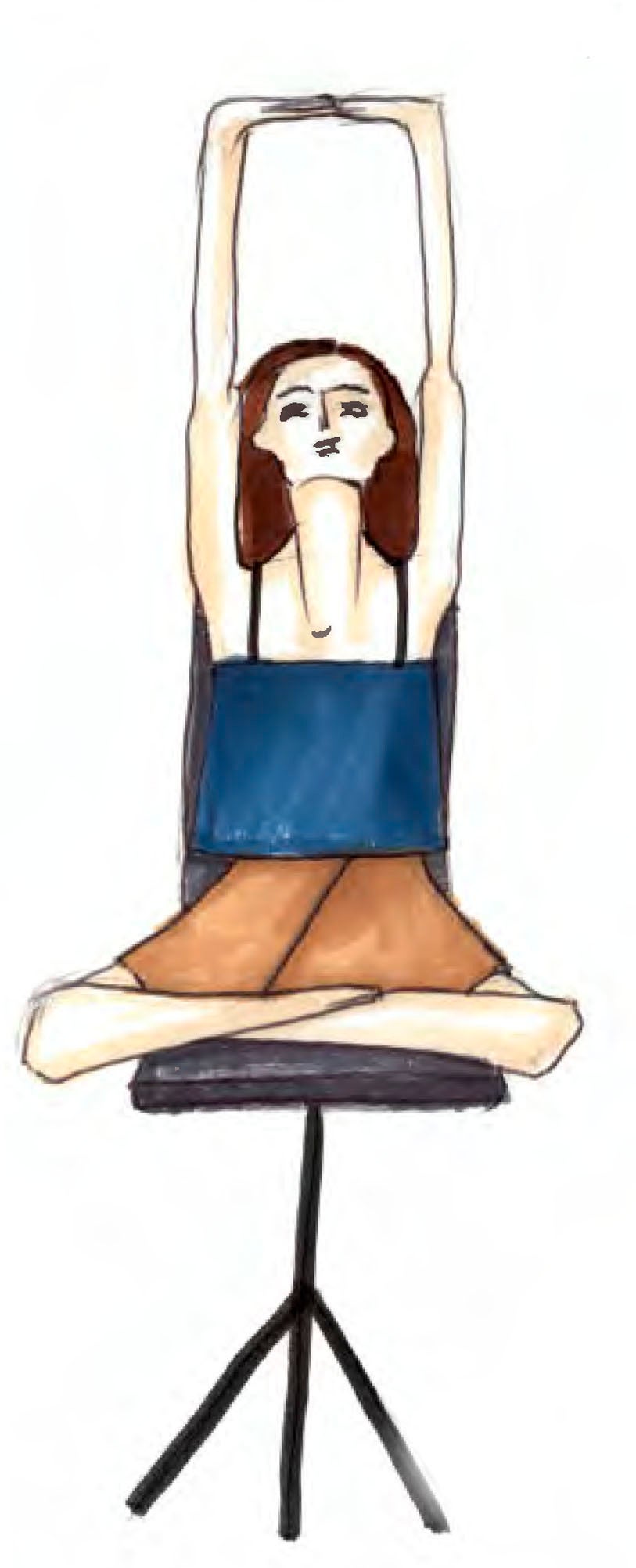 <em>Lifting the heart and getting a light backbend in the upper back feels so good in this pose.</em>