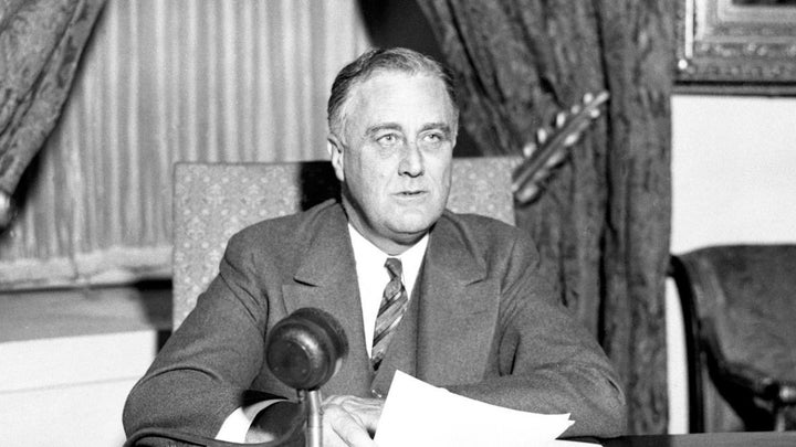 President Franklin D. Roosevelt addresses the nation