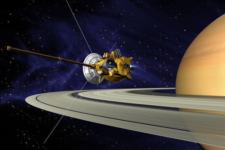 <p>Illustration of the Cassini orbiter.</p>