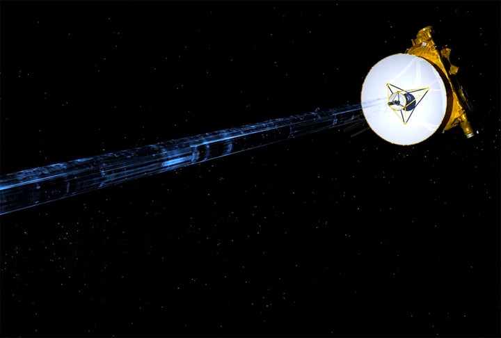 <p>Illustration of data transmission from Cassini. </p>