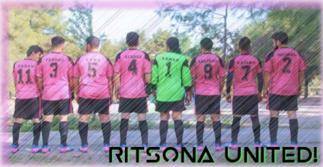 Pictured: Ritsona United FC, founded by Bassam Omar alongside La Asociación Amigos de Ritsona.