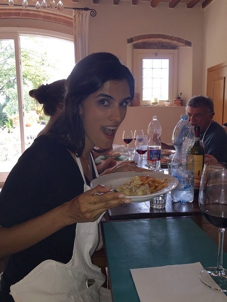 <p>Shelly Bhalla goofing off.</p>