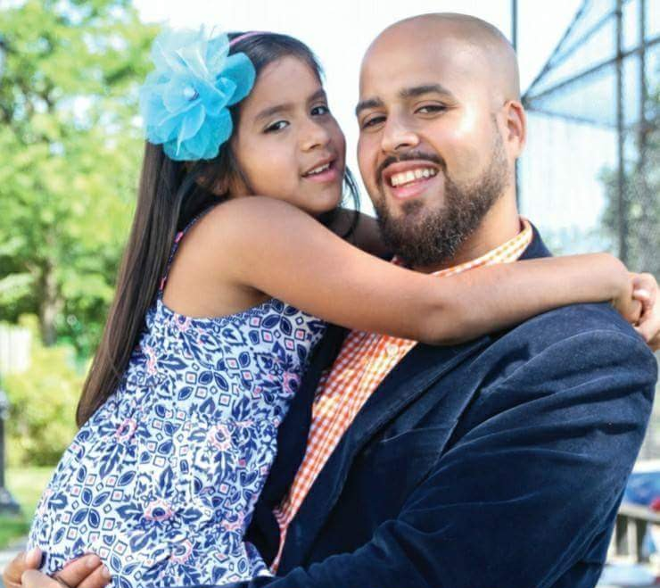 Michael Beltzer with his daughter, Isabella Rose