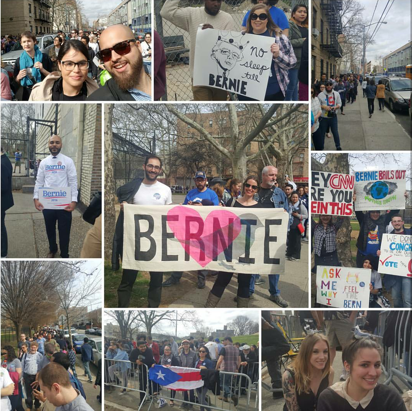 Beltzer supporting Bernie Sanders