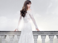 ana grey wedding dress Mrs Grey's Wedding Dress From 'Fifty Shades Freed' Is Totally  Pinterest-Worthy: Here's How To Get The Look