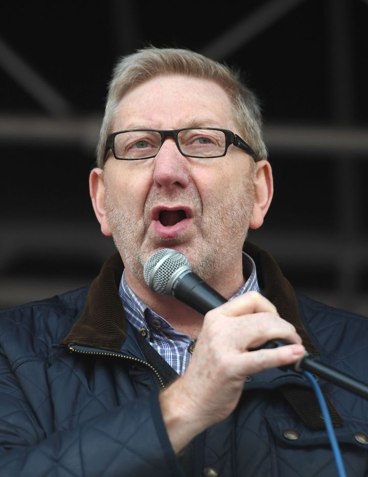 Unite boss Len McCluskey has said a general strike is very much on the table 