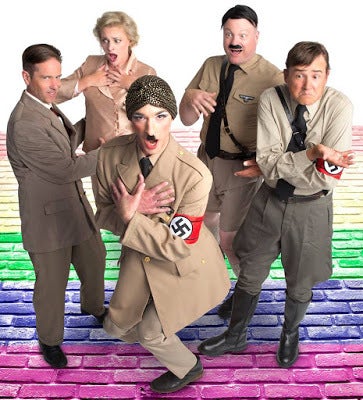 The cast of Hitler in the Green Room 