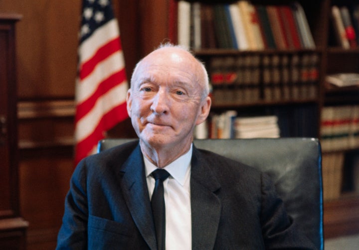 Associate Justice of the Supreme Court Hugo Black, shown in his office on Feb. 23, 1966.