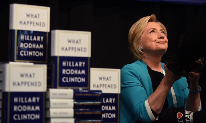 Hillary Clinton kicks off her book tour for her memoir of the 2016 presidential campaign titled "What Happened" with a signing at the Barnes & Noble in Union Square on Sept. 12 in New York.
