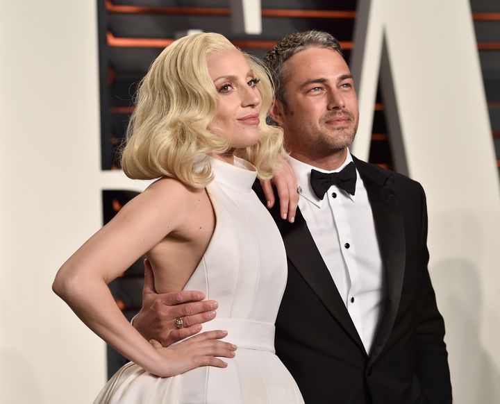 Gaga and Kinney attend the 2016 Vanity Fair Oscar party. 