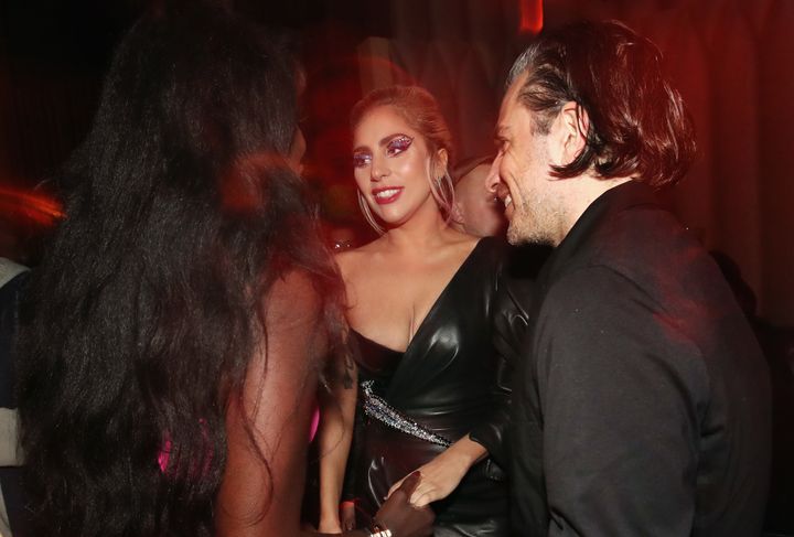 Gaga and Christian Carino attend Interscope's Grammy after party in February 2017.