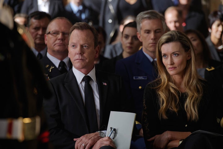 Kiefer Sutherland and Natascha McElhone as the president and first lady on ABC's "Designated Survivor."