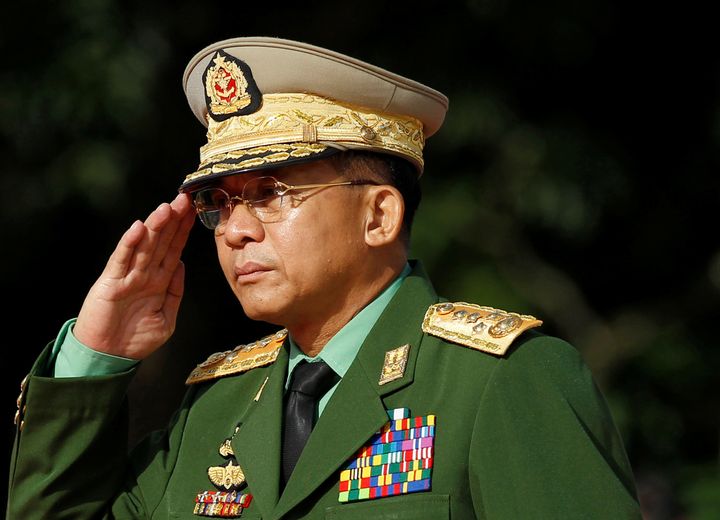 General Min Aung Hlaing in Yangon, Myanmar. July 19, 2016.