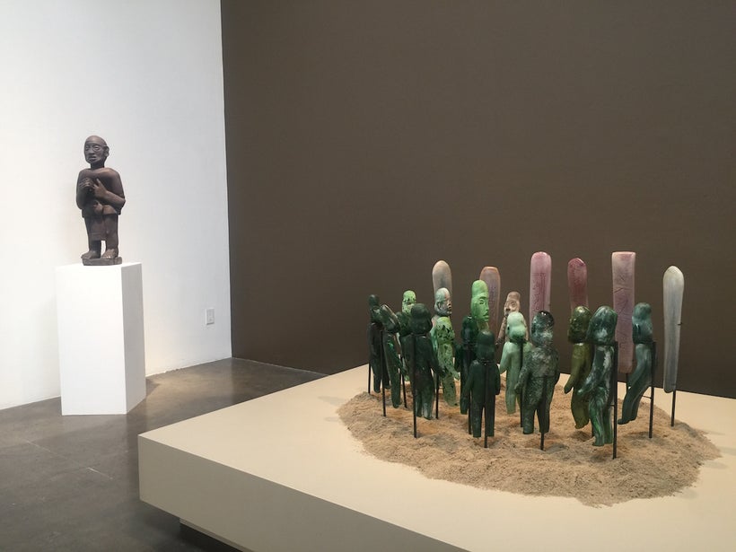 Exhibition installation, “Contemporary Relics: A Tribute to the Makers” by Jaime Guerrero, Skidmore Contemporary Art, Los Ang