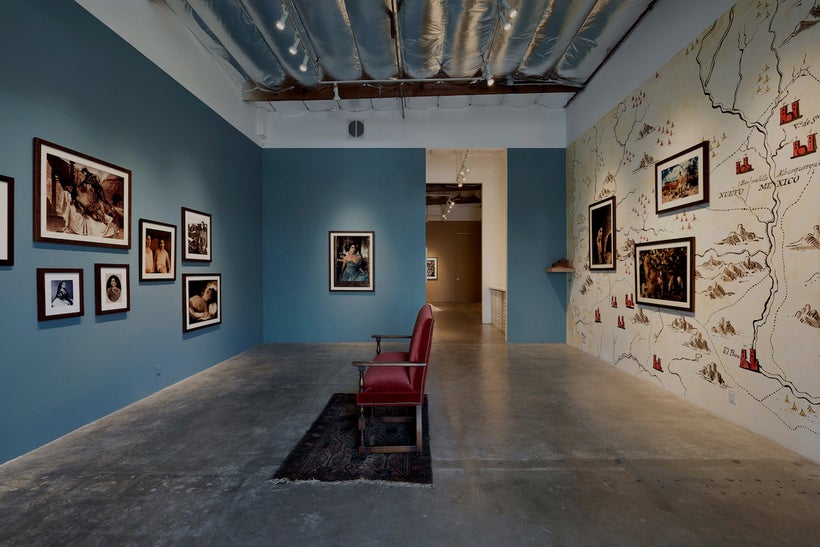 Exhibition installation, “Bone-Grass Boy” by Ken Gonzales-Day, Luis Jesus Gallery, Los Angeles. Image courtesy Luis De Jesus