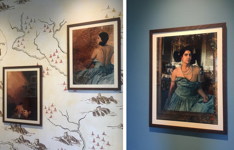 L and R: Exhibition installation, “Bone-Grass Boy” by Ken Gonzales-Day, Luis Jesus Gallery, Los Angeles. Images by Edward Gol