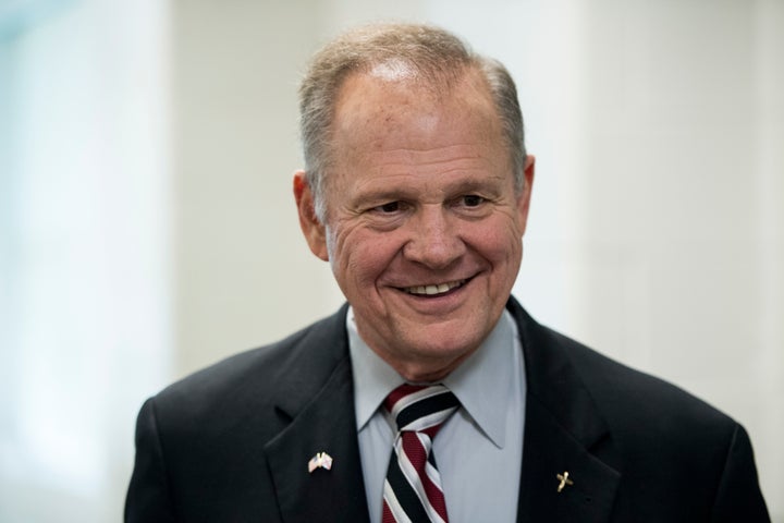 GOP candidate for U.S. Senate Roy Moore speaks during a candidates' forum in Valley, Ala., on Thursday, Aug. 3, 2017.