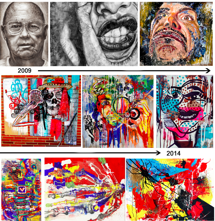 The transformation of realism into abstraction (2009 to now).