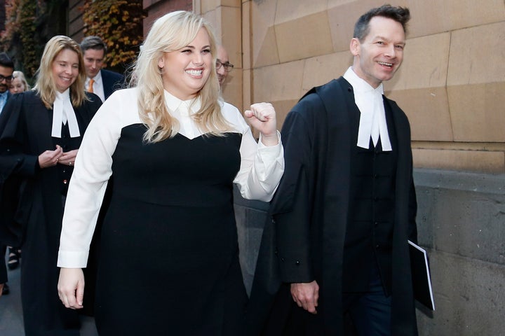 <strong>Rebel in June, after finding out a jury had unanimously ruled in her favour</strong>