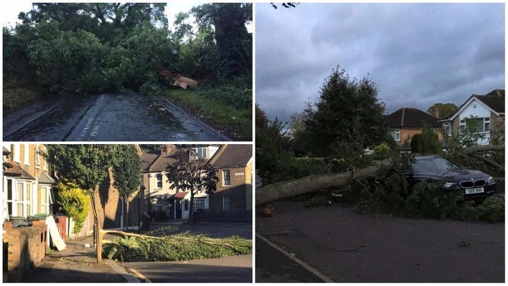 Commuters reported chaos as Britain woke to the aftermath of Storm Aileen