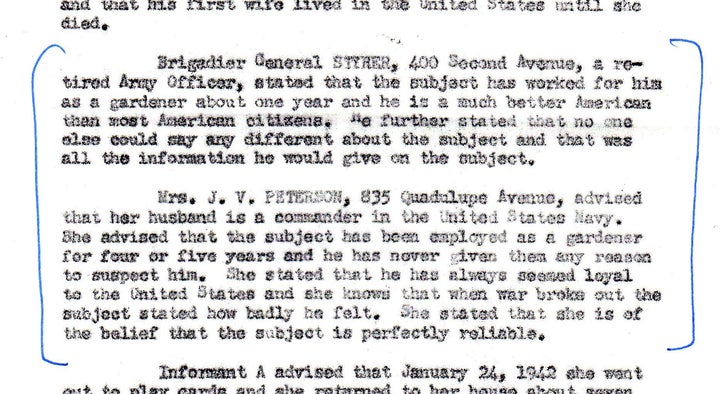 <p>FBI Report summarizes interviews with Kunitomo’s gardening clients</p>