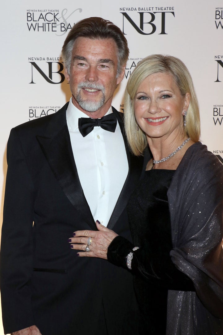 <strong>Olivia with her husband John</strong>