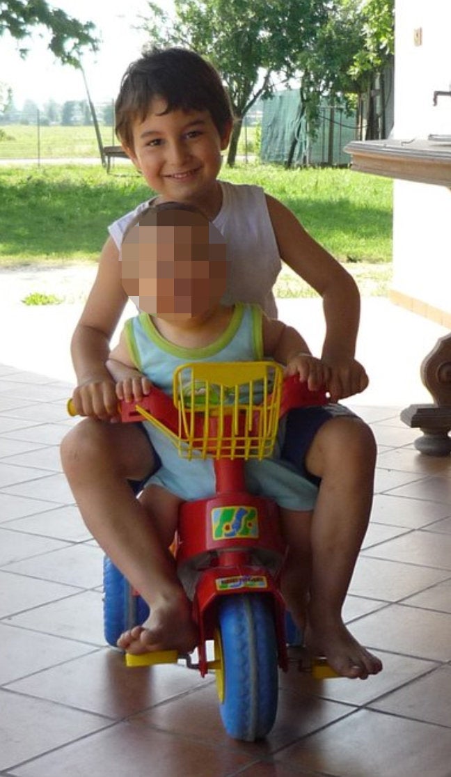 <strong>The couple's son Lorenzo, 11, was killed in the accident </strong>