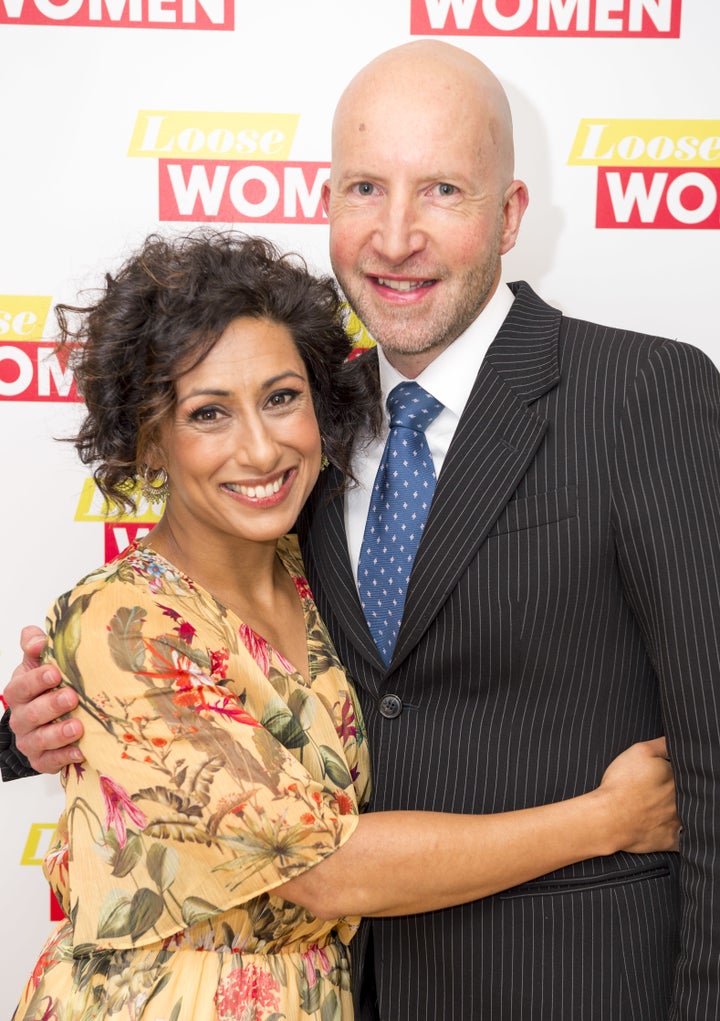 <strong>Saira and Steve on 'Loose Women' last year</strong>