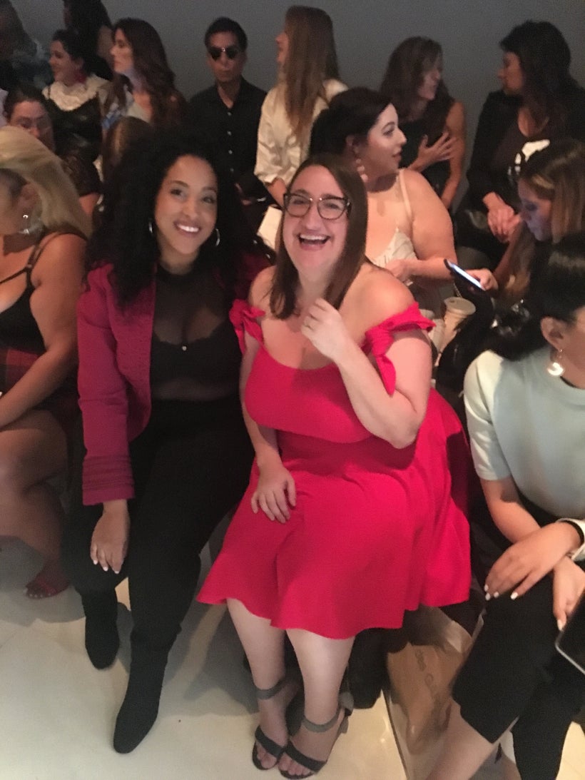 @missalexlarosa and @curvily enjoying the Torrid runway show