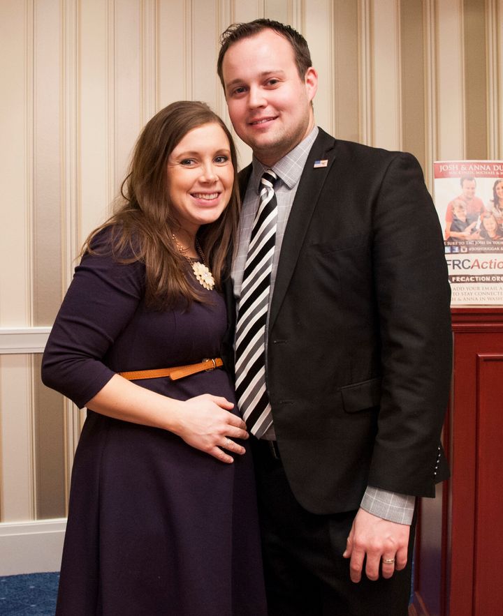 : Anna Duggar and Josh Duggar pose during the 42nd annual Conservative Political Action Conference in 2015. 