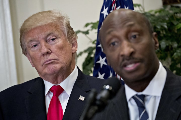 Merck & Co. CEO Kenneth Frazier was the first corporate chieftain to resign from a White House advisory council in protest of President Donald Trump's initial response to deadly violence sparked by a white supremacist rally in Charlottesville, Virginia, last month.