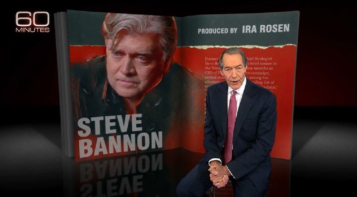 Steve Bannon featured on 60 Minutes, 9/10/17. Watch the interview at https://www.cbsnews.com/videos/steve-bannon/.