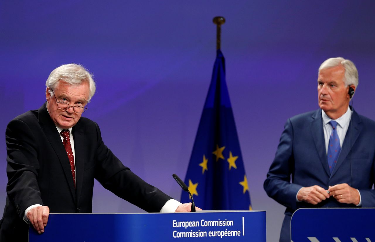David Davis and EU chief negotiator Michel Barnier appear to remain quite far apart on agreeing a Brexit deal.