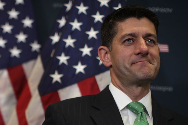 House Speaker Paul Ryan (R-Wis.), at a news briefing on the GOP agenda at the Capitol on Wednesday, says tax reform will be the reason Republicans will keep their majorities.